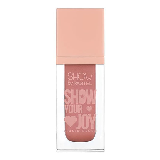 Show Your Joy Liquid Blush 53 | Peach | Dewy Finish | Natural Looking | Clean Beauty | Moisturize The Skin Up to 24 Hours | Cruelty-Free | Natural and Fresh Looking | 0.141 fl.oz.-Velvo Beauty
