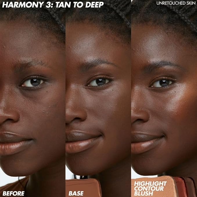 HD Skin Face Essentials Palette with Highlighters - Tan to Deep - Harmony 3 by Make Up For Ever for Women for Face and Cheek-Velvo Beauty