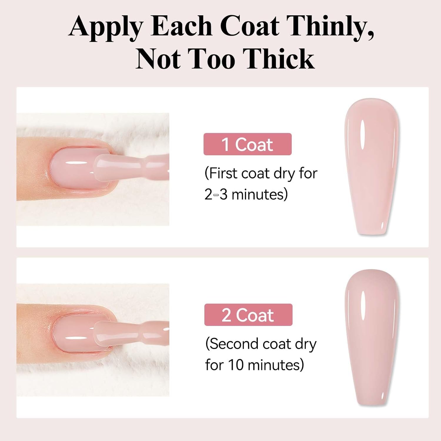 Nude Nail Polish Quick Dry, Natural Sheer Color Nail Lacquer, Long Lasting & Fast Drying, Nail Pigment Oil-Based for Nail Art, Fingernail Concealer Polish, 1PC 12ML for French Manicure-Velvo Beauty