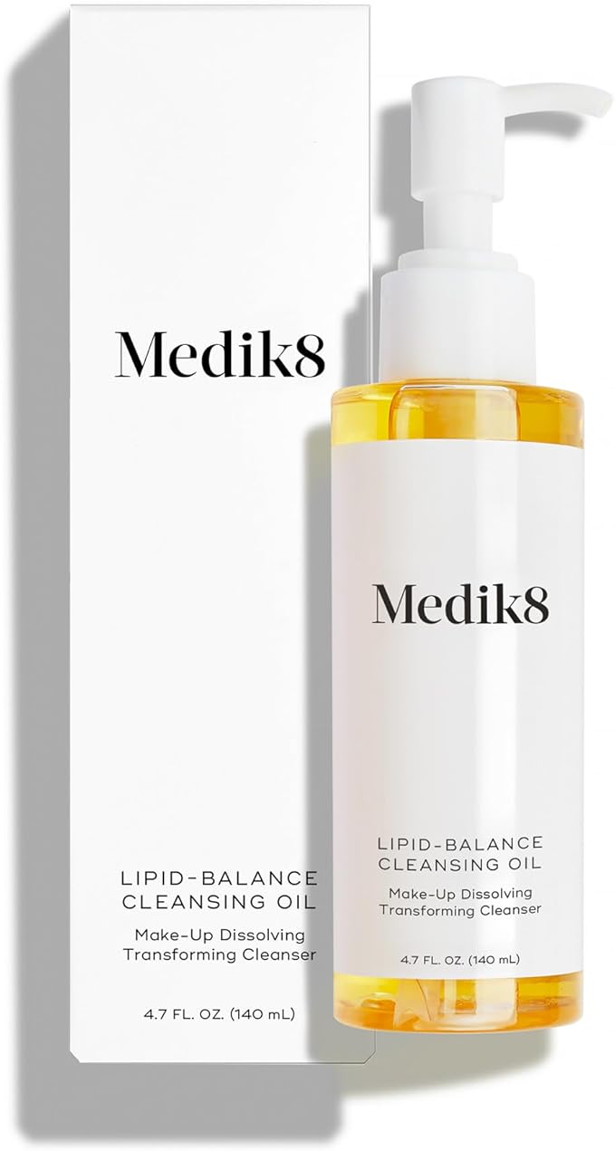 Medik8 Lipid-Balance Cleansing Oil - Transforming Facial Cleanser - Face Cleanser for Radiant Complexion - Face Wash for Women and Men - 4.7 oz