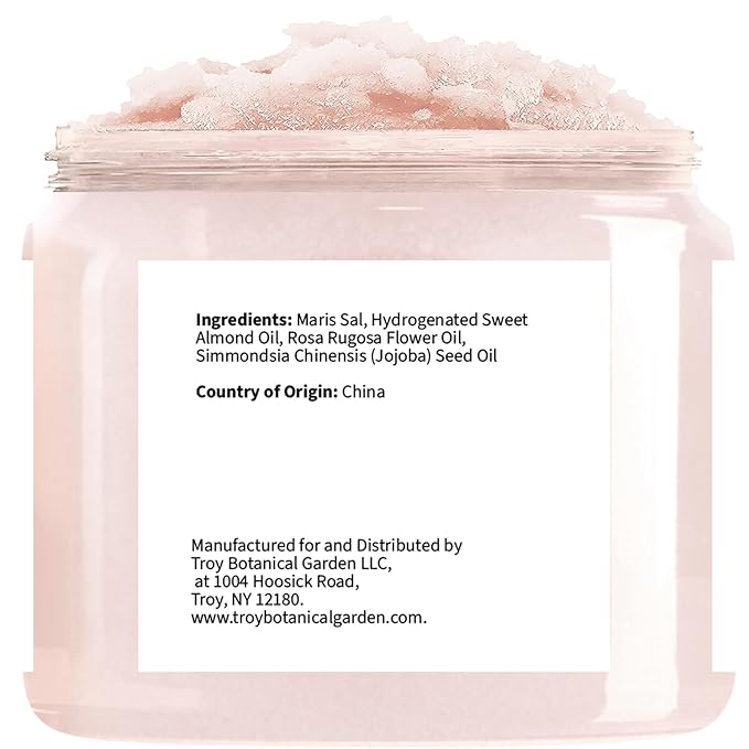 Rose Body & Foot Scrub 10 oz - a gentle and enjoyable exfoliating experience, leaving your skin feeling smooth - The best stocking stuffer.-Velvo Beauty