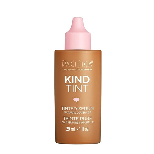 Pacifica Beauty Kind Tint Tinted Serum, Skincare, Vegan Collagen, Hyaluronic Acid, Vitamin C, Niacinamide, Caffeine, Hydrating, Lightweight Foundation, Natural Dewy Skin, Shade 06, 1 fl oz (1 Count)-Velvo Beauty