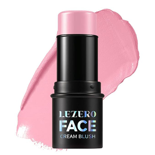 Blush Stick, Multi-use Blush Stick for Cheeks, Eyes, Lips, Silky Creamy Face Stick for Old Women & Mature Skin, Blendable and Buildable Color, Long Lasting Waterproof Non-greasy Formula (#19, Blush)-Velvo Beauty