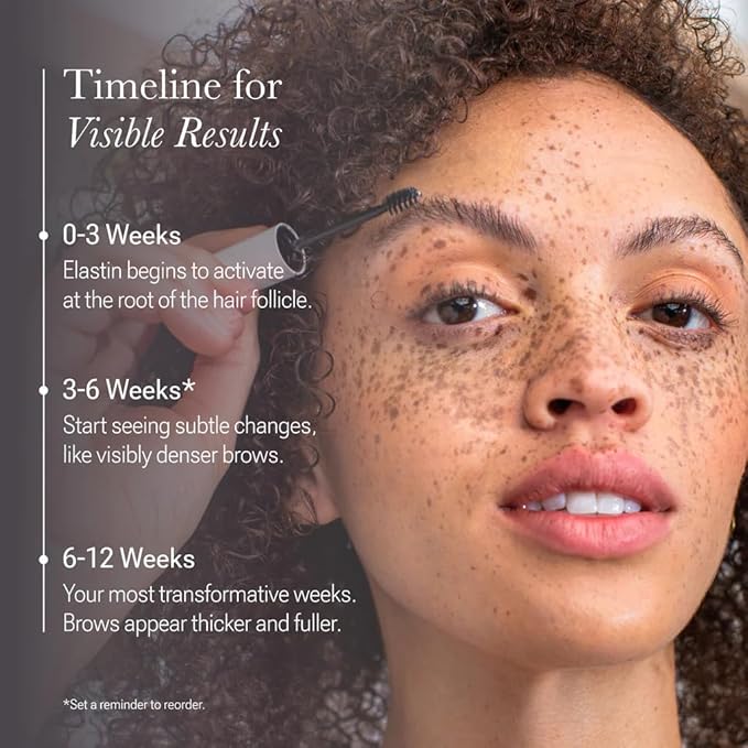 NULASTIN Eyebrow Serum for Thicker Looking Brows - BROW Shape Altering Serum - Reduce Shed & Encourage Fuller, More Youthful-Looking Brows - With Keratin & Peptides (0.1 Fl Oz)-Velvo Beauty