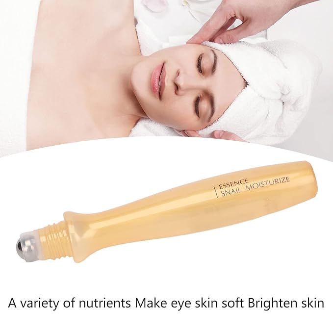 Eye Cream Roller, 15ml Under Eye Cream Eye Roller Massaging Reduce Puffiness Nourishing Eye Cream Roller Eye Serum and Under Eye Roller Cream for Dark Circles Puffiness Relieving Fatigue-Velvo Beauty