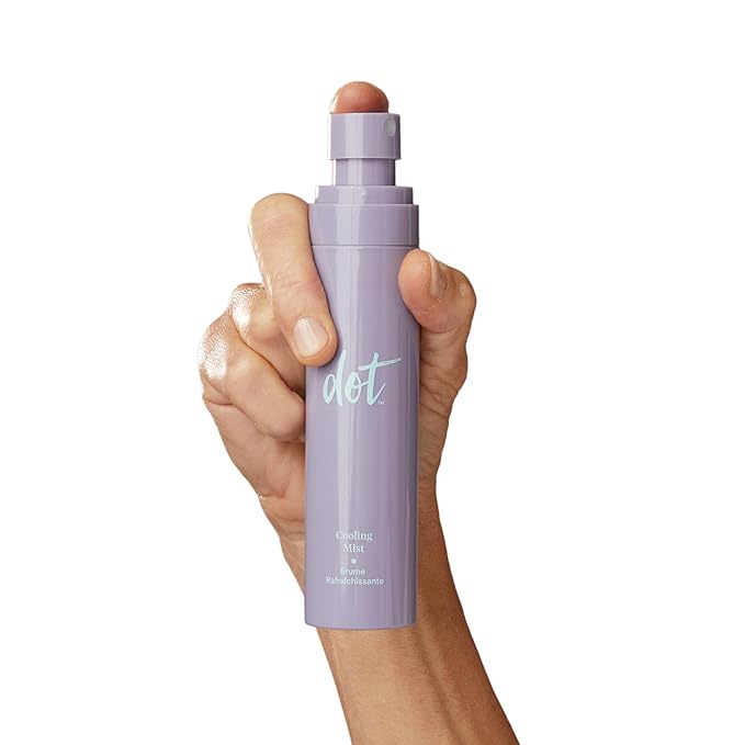 dot Cooling Facial Mist With Vitamin C, Plant-Based Antioxidants & Skin Revitalizing Feminage - Face Mist that Moistures, Rejuvenates & Clarifies – For All Skin Types – Menopause Skincare - 3.4 oz-Velvo Beauty