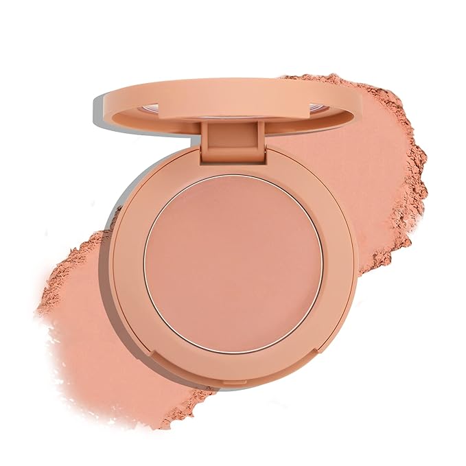 Boobeen Powder Blush, Single Color Blush Face Blush Palette Matte Baked Cream Blush Makeup Powder, High Pigment Pressed Blush for Create a Natural Cheek Flushed Look-Velvo Beauty