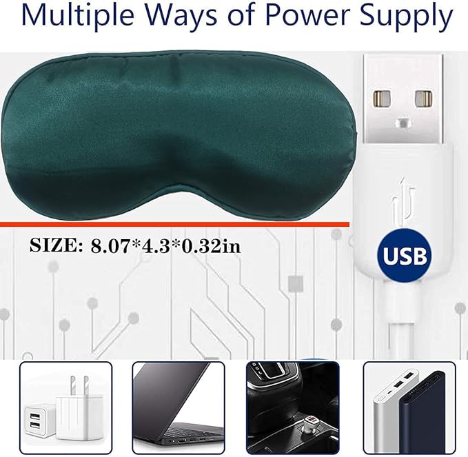 Heated Eye Mask, Dry Eyes, Sleep Mask, Use Damp-Heat Therapy To Unclog The Glands, Restore Puffy Eyes and Dark Circles, Relieve Dry Eye Syndrome, Chalazion, Stye, MGD and Blepharitis-Velvo Beauty