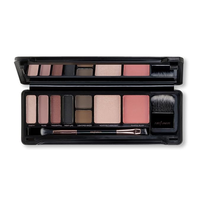 Profusion Cosmetics Glam Face Eye and Face Pro Makeup Case, Achieve Glamorous Looks With The Ultimate Night Out Makeup Palette, Raise Your Beauty Routine With Premium Beauty Tool-Velvo Beauty