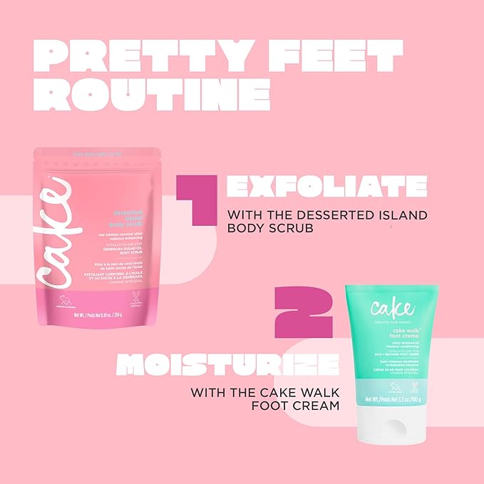 Cake Beauty Walk Triplemint Foot Crème, 3.5 Fluid Ounce-Velvo Beauty