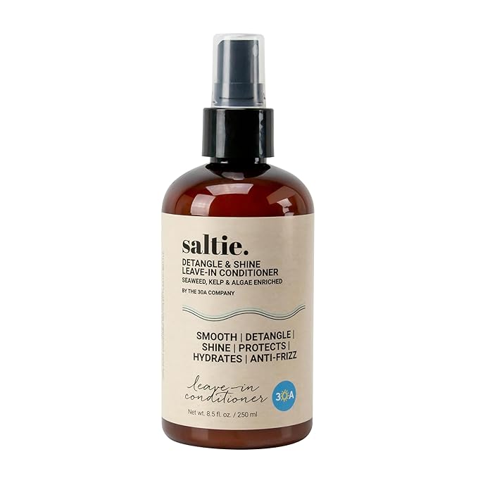 Leave-In Conditioner, 8.5 fl. Oz/250ml - Seaweed, Kelp & Algae Enriched Detangle & Shine Hair Treatment -Ideal For Frizzy and All Hair Type , Protects Scalp-Velvo Beauty