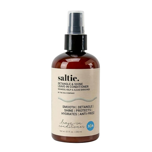 Leave-In Conditioner, 8.5 fl. Oz/250ml - Seaweed, Kelp & Algae Enriched Detangle & Shine Hair Treatment -Ideal For Frizzy and All Hair Type , Protects Scalp-Velvo Beauty