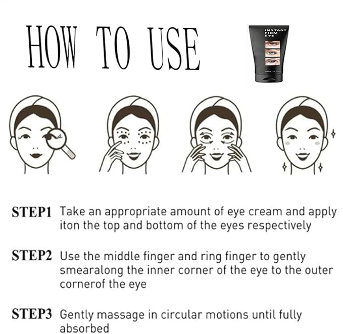 Berbax Instant Firm Eye Tightener, Berbax Eye Bag Cream, Berbax Dark Circle Eye Cream, Berbax Brightening Firming Eye Cream, Berbax Instant Firming Anti-Aging Eye Cream (1.05OZ)-Velvo Beauty