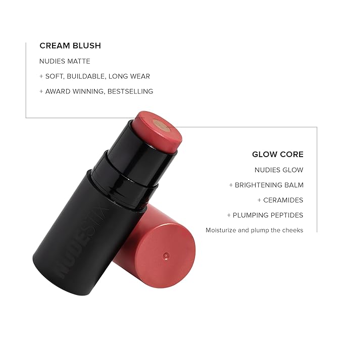 Nudies Matte + Glow Core All Over Face Blush Color - Sunset Gold