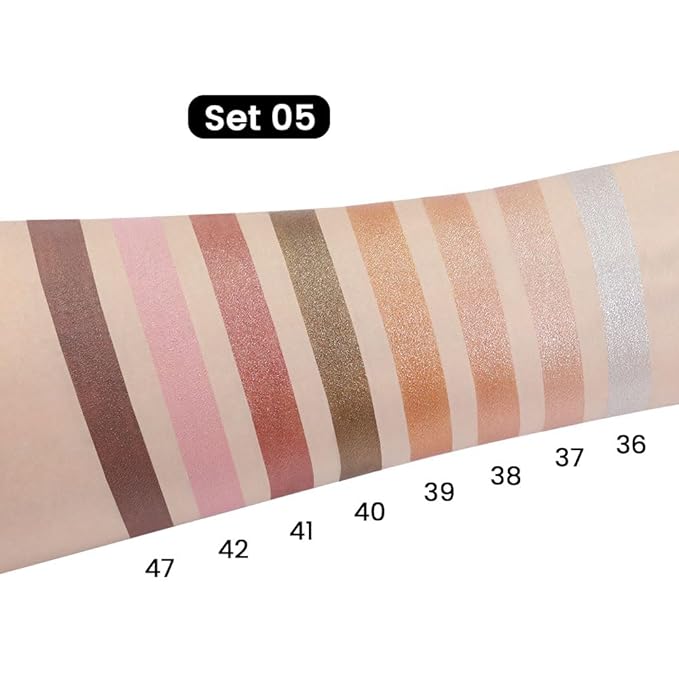 evpct 8Pcs Cream Eye Shadow Brightener Sticks Set for Eyes, Silver Champagne Golden Rose Sand Bronze Gold Orchid Pink Deep Mauve Shimmer Matte Pencil Eye shadow Crayon Applicator Stick Palette Makeup-Velvo Beauty