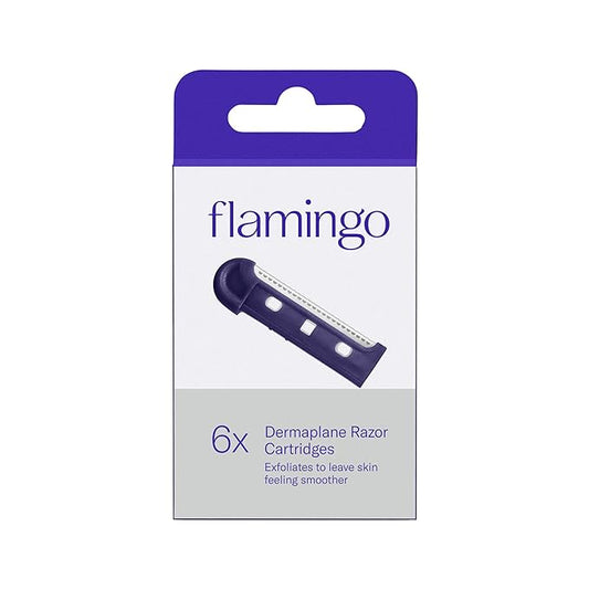 Flamingo Dermaplane Blades Refills, Dermaplane Razor for Women Face, 6 Razor Blades-Velvo Beauty
