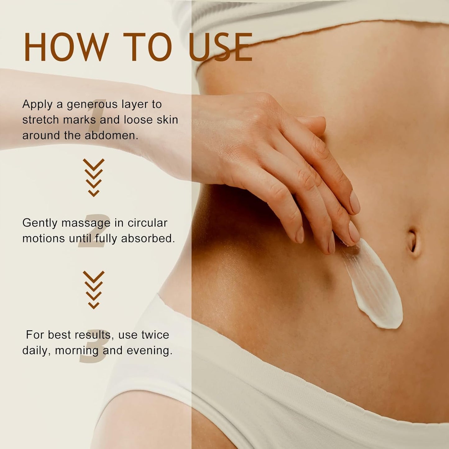 B Flat Belly Firming Cream - Stretch Mark Treatment - Clean and Gentle Belly Cream - Skin Tightening Cream for Cellulite for Stomach Mark & Thighs & Butt, Moisturizing Lifting Body Lotion-Velvo Beauty