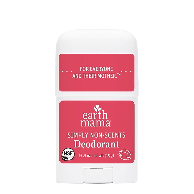 Earth Mama Mini Deodorant Travel Set | Safe for Sensitive Skin, Pregnancy and Breastfeeding, Contains Organic Calendula with No Fragrance Chemicals, No Baking Soda or Aluminum (4-Pack)-Velvo Beauty