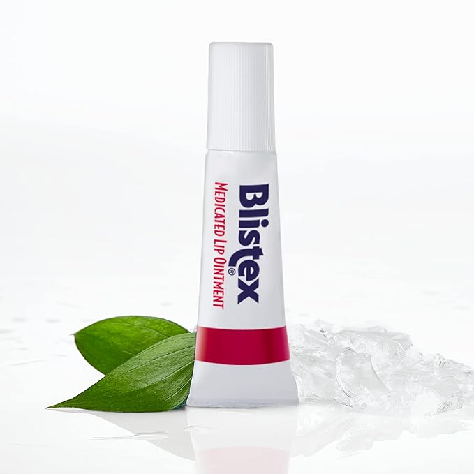 Blistex Medicated Lip Ointment, 0.21 Ounce Tube, Pack of 24 – Relieves Cold Sores & Helps Heal Dry Chapped Lips, Pain Relief from Lip Sores & Blisters, Healing Ointment-Velvo Beauty