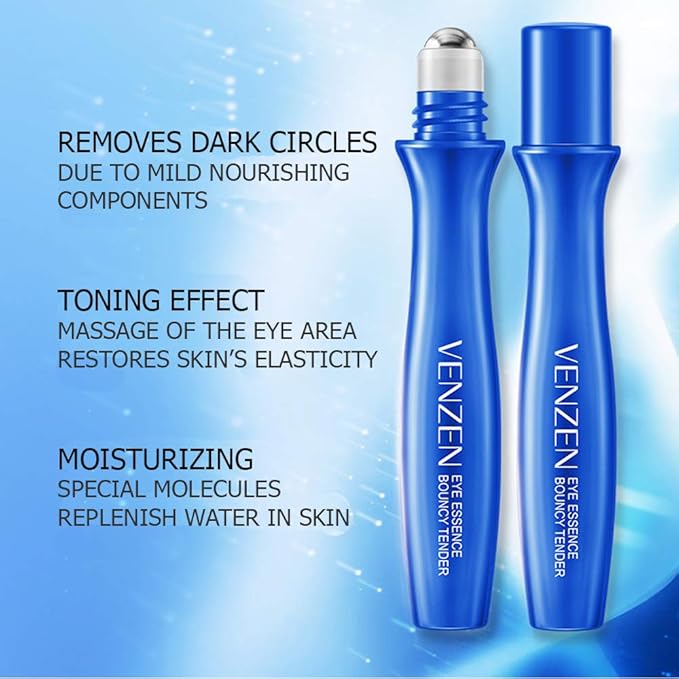 VENZEN Advanced Elastic Delicate Pearl Eye Essence Eyes Blooming Moving Smooth Moisturizing Massaging Tool-Velvo Beauty