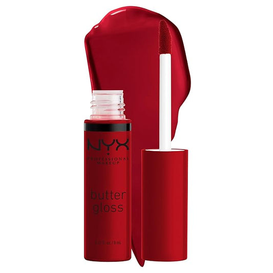 NYX PROFESSIONAL MAKEUP Butter Gloss, Non-Sticky Lip Gloss - Rocky Road (Wine)-Velvo Beauty