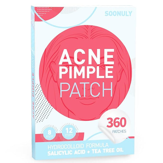 Pimple Patches for Face - 360 Counts Hydrocolloid Acne Patches Salicylic Acid with Tea Tree Oil for Zit Blemish Spot Covers Invisible Hydrocolloid Patches Pimple Acne Stickers-Velvo Beauty