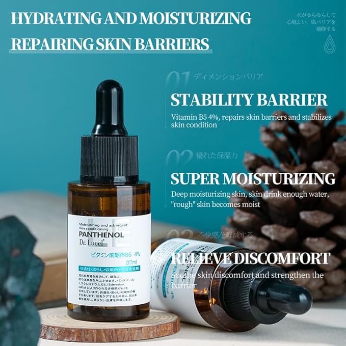 4% Vitamin B5 Face Serum 37ml / Niacinamide, Antioxidant, Reduces Wrinkles, Improves Elasticity,-Velvo Beauty