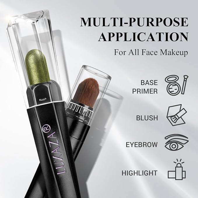 Neutral Eyeshadow Stick Makeup Set, Metallic Shimmer Matte Cream Eye Shadow Eyeliner Brightener Pencil Crayon - Classic 6PCS A007-Velvo Beauty