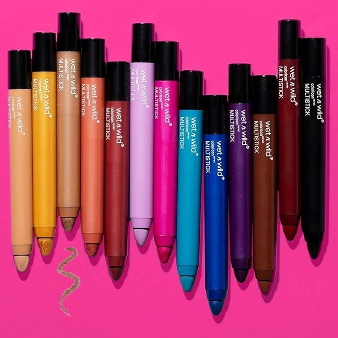 wet n wild Color Icon Cream Eyeshadow Makeup Multi-Stick Peach Born To Flirt (Pack of 2)-Velvo Beauty