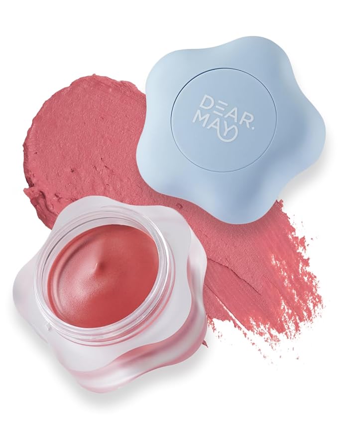 DEARMAY Pure Falling Mood Lip Pot No. 01 Firtst Soundtrack 0.23 Oz. Vegan Lip Stain Lip & Cheek Multi-Use Tint With Hydrating Formula for Smooth Soft Blend Without Dryness or Fine Lines, Korean Makeup-Velvo Beauty