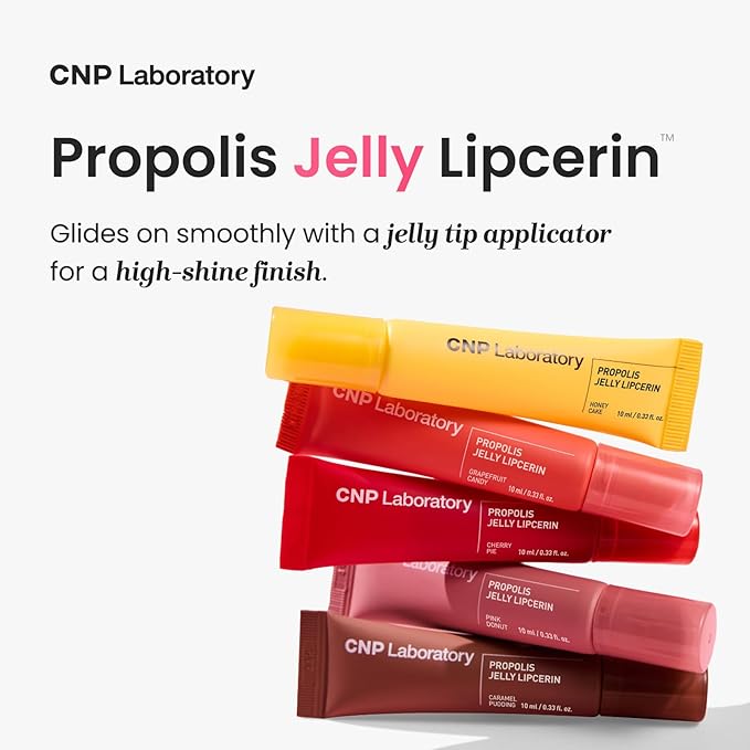 CNP Propolis Jelly Tinted Lipcerin™ - 03 Caramel Pudding, Hydrating Lip Balm & Gloss with Manuka Honey + Hyaluronic Acid, Korean Skincare, 0.3 fl.oz.-Velvo Beauty