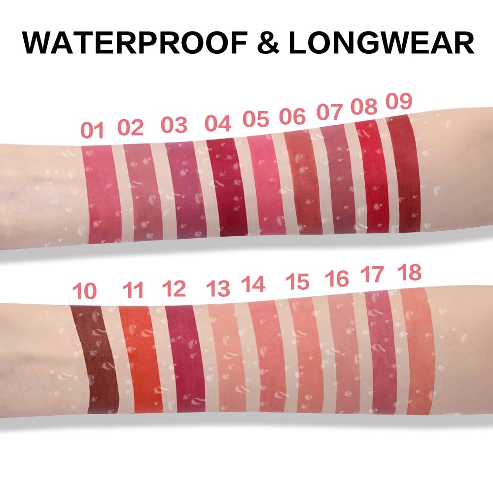 BINGBRUSH Lip Crayons Matte Longwear Lipstick Pack Set,Moisture Smooth Lipliner With Built-in Sharpener Ultimate Super Stay Ink Lip Crayon for Makeup,Waterproof Velvet Lipgloss Lip Stain (6#Red Brown)-Velvo Beauty