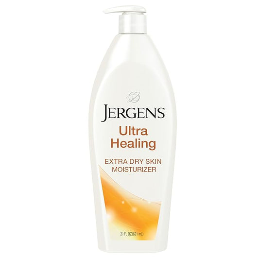 Jergens Ultra Healing Dry Skin Moisturizer, White 21 Fl Oz-Velvo Beauty
