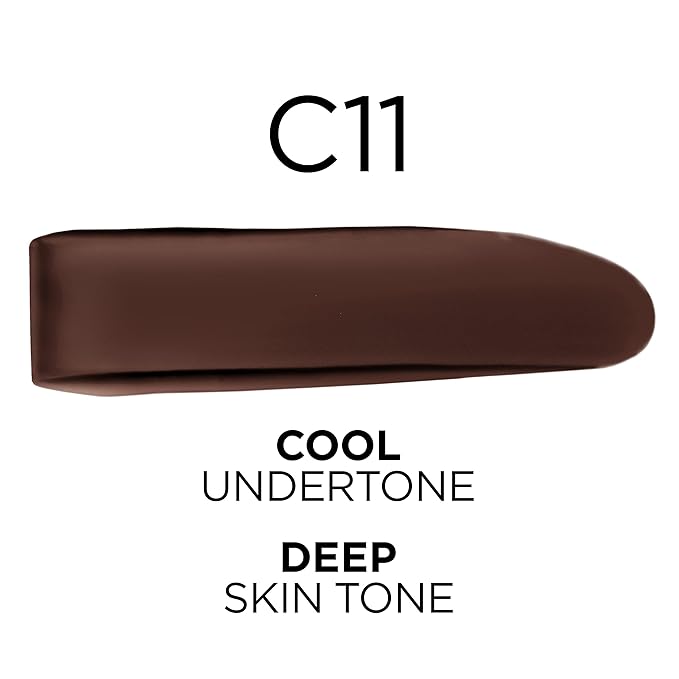 L'Oreal Paris True Match Super-Blendable Foundation, Medium Coverage Liquid Foundation Makeup, C11, Deep, 1 Fl Oz-Velvo Beauty