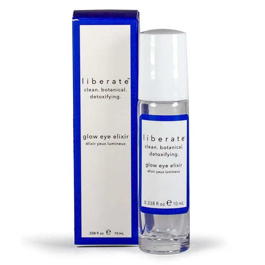 Glow Eye Elixir - .338 Oz Eye Serum with Roller Ball Applicator - Under Eye Serum for Dark Circles and Puffiness - Hydrating Eye Cream for Men and Women to Smooth Fine Lines and Wrinkles-Velvo Beauty