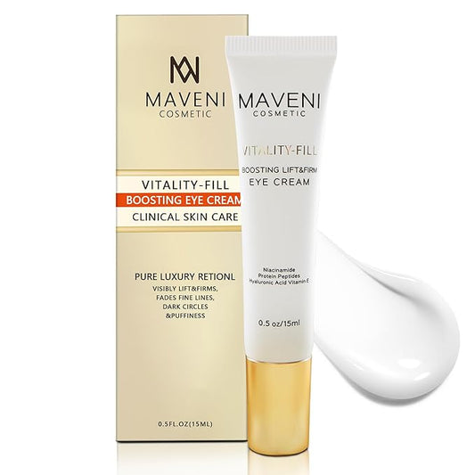 Vitality-Fill Boosting Eye Cream, Natural Anti Aging Under Eye Cream Lift & Firm,Reduce Wrinkles,Fine Lines,and Under Eye Bags,Dark Circles Under Eye Cream-Velvo Beauty