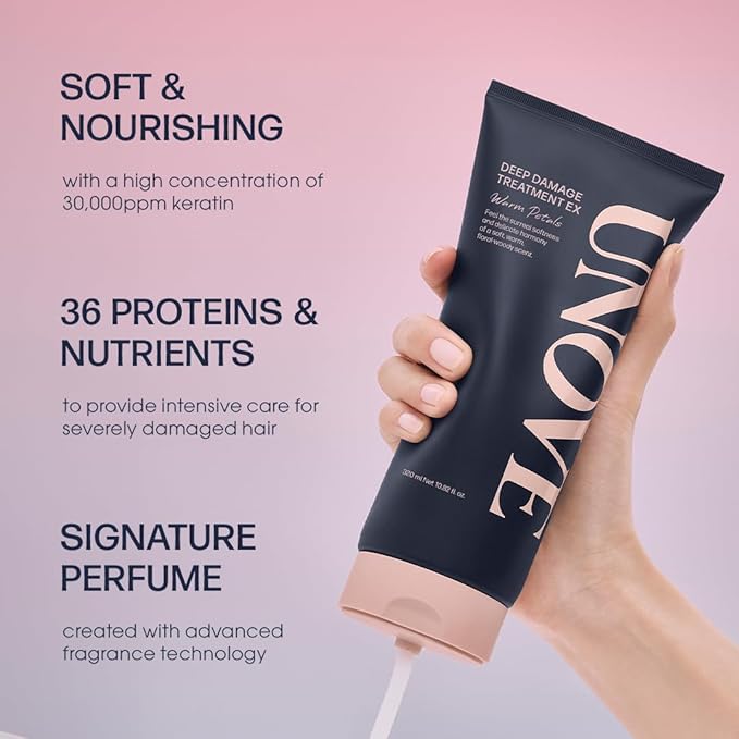 Deep Damage Hair Treatment Mask Ex 320 ml/10.82fl.oz | Premium Nourishing Hair Mask | Conditioner for Dry Frizzy Damaged Hair with Keratin-PF | Strengthening & Hydrating-Velvo Beauty