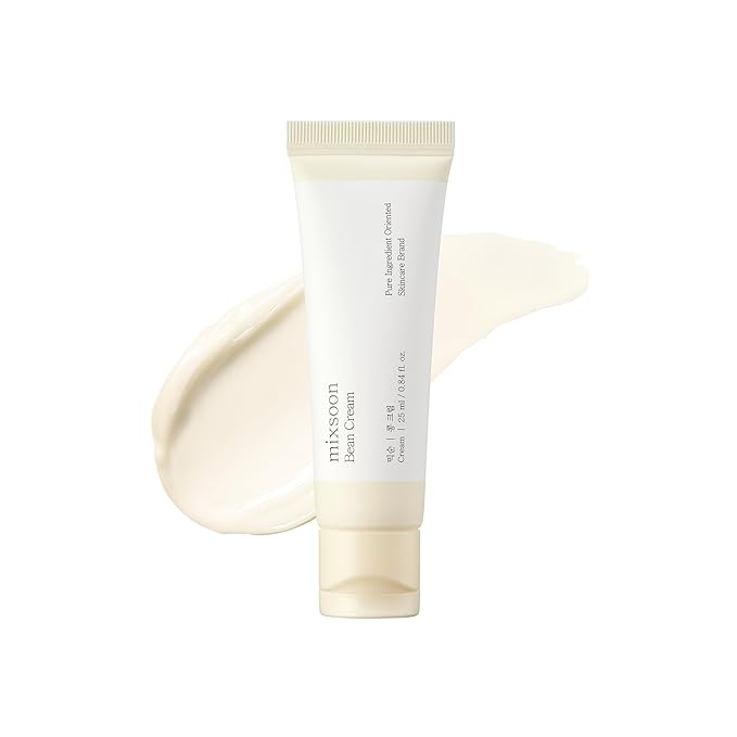 mixsoon Bean Cream - Intensive Moisture Face Cream For Smooth, Nourished Skin, Pore & Sebum Care - Korean Skincare For Glass Skin - Non-stick (0.85 Fl.Oz. / 25ml)-Velvo Beauty