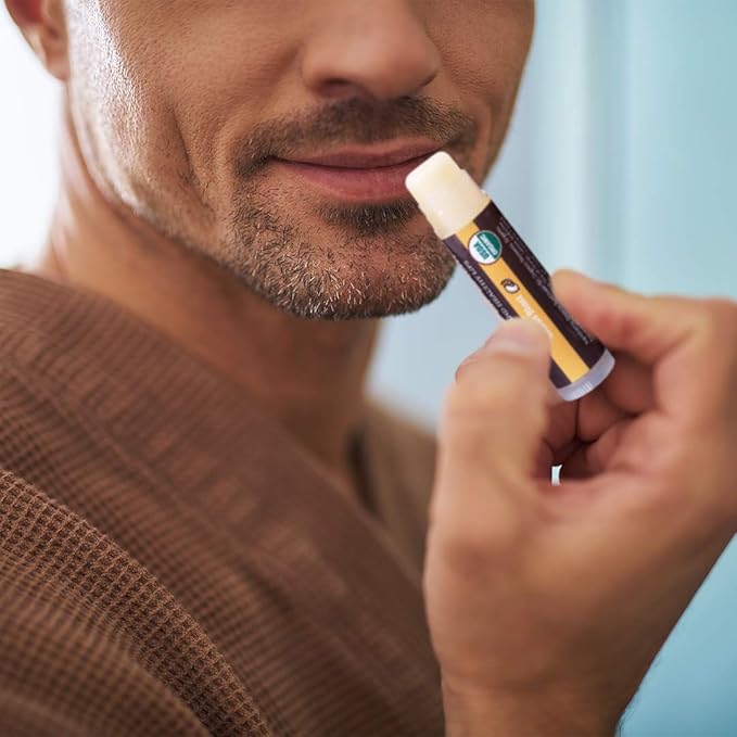 USDA Organic Lip Balm 4-Pack by Earth's Daughter - Citrus Flavor, Beeswax, Coconut Oil, Vitamin E - Best Lip Repair Chapstick for Dry Cracked Lips.-Velvo Beauty