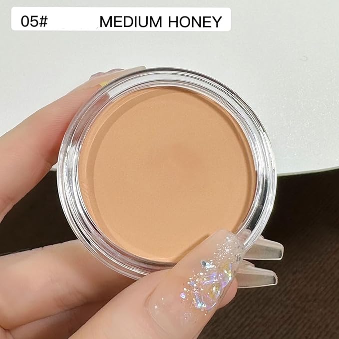 7 Color Solid Concealer Full Coverage Correcting Cream Concealer Waterproof Long-lasting Under Eye Concealer for Dark Circles Color Corrector Pro Concealer (Color 05)-Velvo Beauty