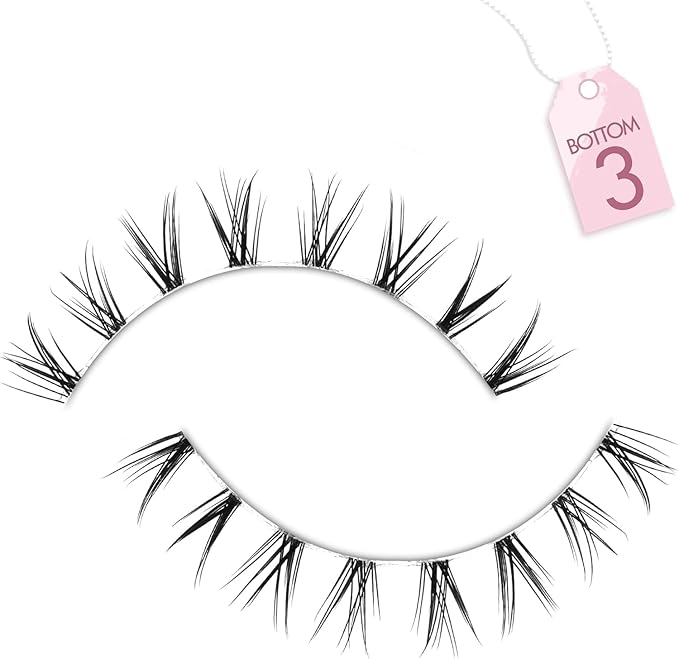 Bottom Lashes Bottom Eyelashes False Lower Lashes Fake Bottom Eyelashes 7 Pairs Bottom-3-Velvo Beauty