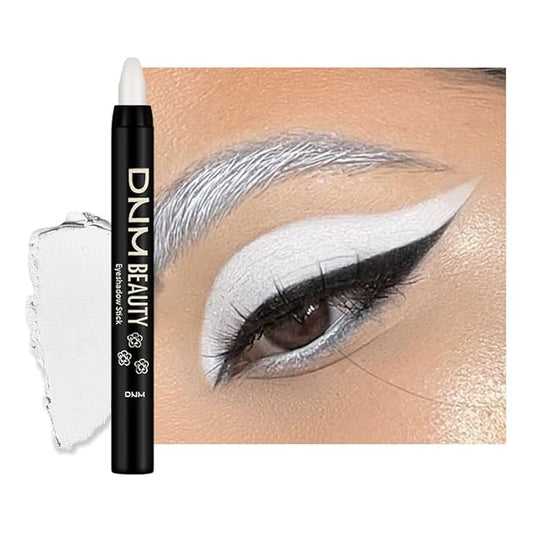 Kaely Cream Eye Shadow Sticks, Snowfall White Matte Eyeliner Pencil Eyeshadow Palette Makeup, Eye Highlighter Brightener Stick for Older Women Waterproof Pigmented, sombras para ojos, New-62-Velvo Beauty