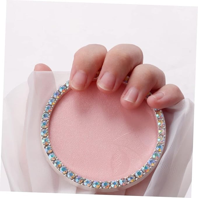 Nail Art Palette, Nail Charm Display Stand Painting Color Mixing Tray Makeup Mixing Plate, Pink-Velvo Beauty