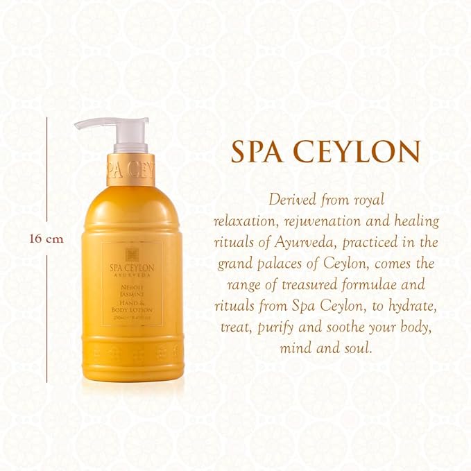 SPA CEYLON Neroli Jasmine Hand And Body Lotion | All Day Nourishment | Daily Moisturizer | Floral Fragrance | Hand and Body Moisturizer-Velvo Beauty