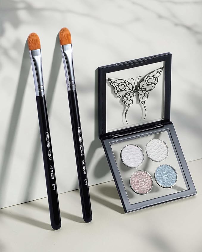 Concealer Brushes, EIGSHOW Eyeshadow Primer Brush for Concealer, Blending, Eyeshadow - Professional Tools for Applying Cream, Liquid Shadows and Eye Primer Base (E828 2piece)-Velvo Beauty