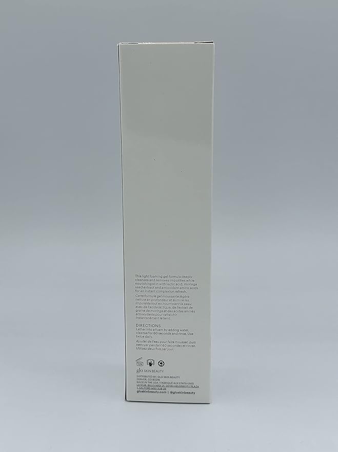 Glo Skin Beauty Hydra-Bright AHA Cleanser | Foaming Gel Cleanser Removes Makeup, Gently Exfoliates, Hydrates and Brightens Skin (6.7 Fl Oz)-Velvo Beauty