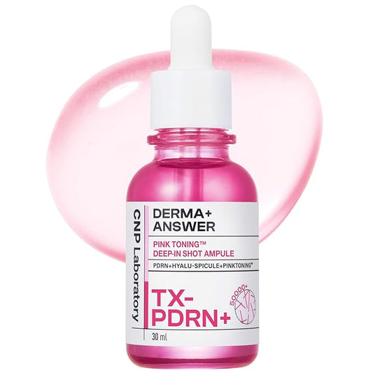 CNP PDRN + Tranexamic Acid Serum 15%, Pink Toning Skin Booster, Niacinamide & Micro-spicules, for Glass Skin, Korean Skin Care, 1. 18 fl. oz.-Velvo Beauty