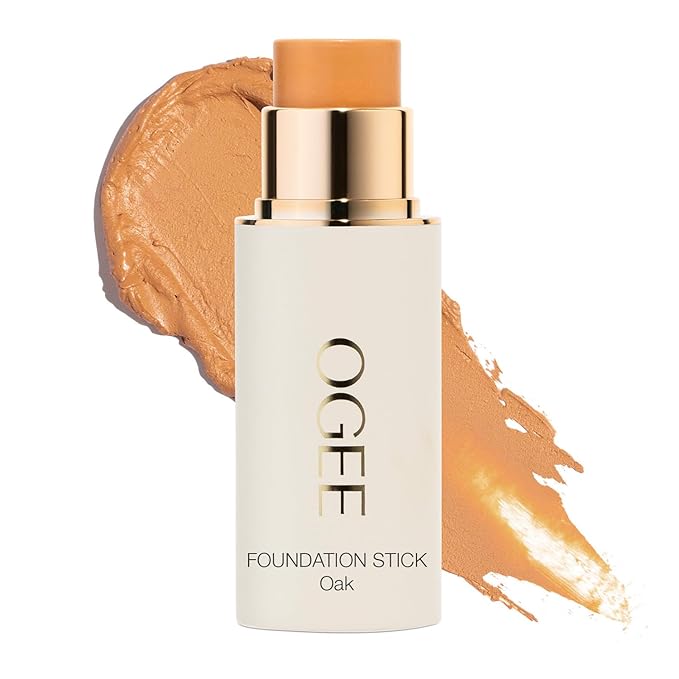 Ogee Sculpted Complexion Foundation Stick (Oak 5.5N - Medium Beige, Golden Undertones) Full Coverage Foundation Makeup - Instantly Balance & Even Complexion - 70% Organic Ingredients-Velvo Beauty
