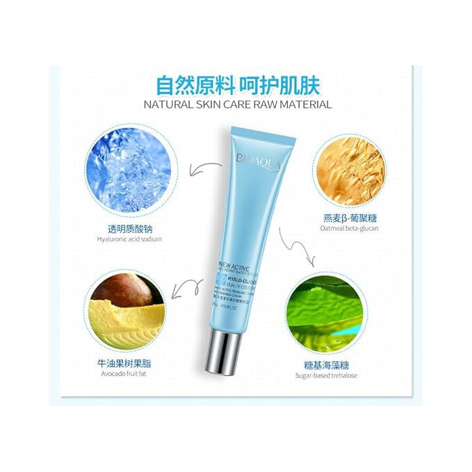 BIOAQUA New Active Abundant Water HYALO-OLIGO Dual Recovery Nourishing Natural Extract Cream 20g-Velvo Beauty