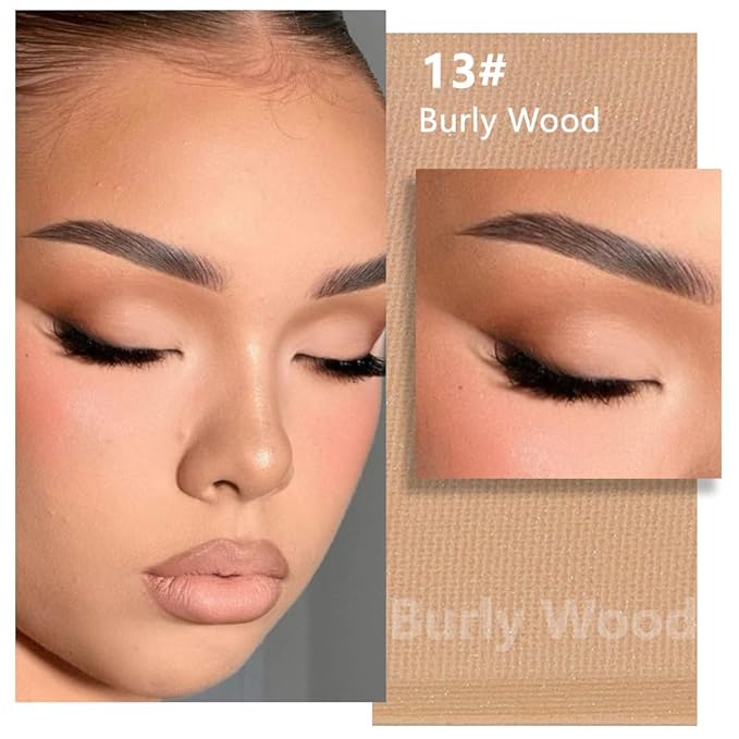 Buildable Matte Eyeshadow Makeup Palette Single - Light Nude Brown Burly Wood Shades | Creamy Pressed Powder for Easy Blending | Mini Travel Palette for Women | Everyday Natural Eye Makeup-Velvo Beauty